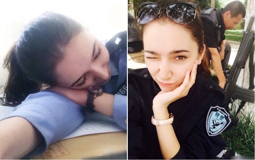 组图:新疆<em>维族美女</em>模特时薪万元 为反恐当特警